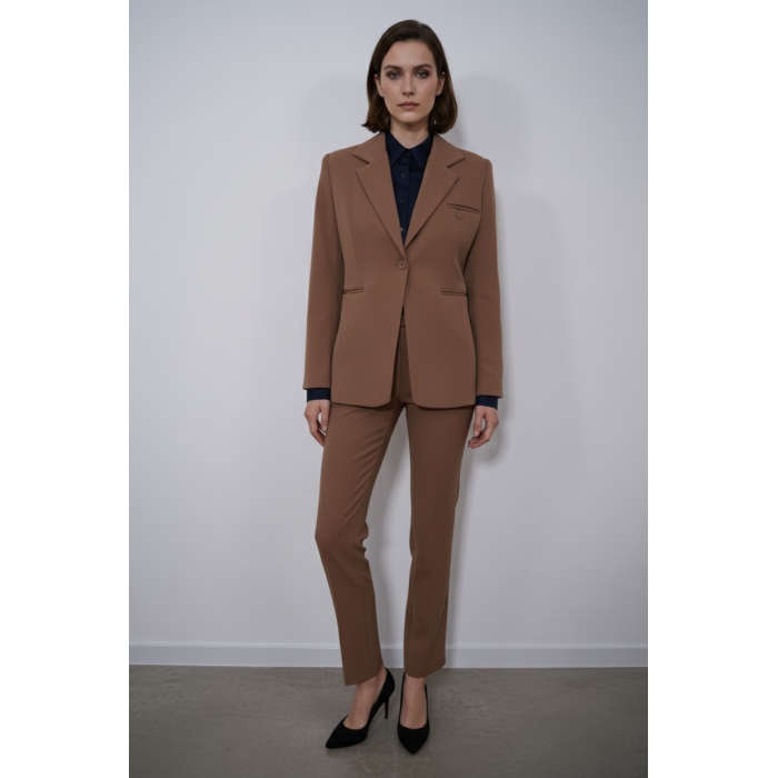 Класическо сако в топло кафяво/камел